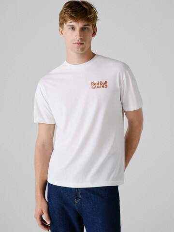 T-Shirt 'Red Bull Racing x Pepe Jeans' Red Bull Racing x Pepe Jeans en blanc : devant