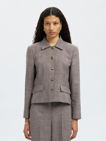Blazer SELECTED en gris : devant