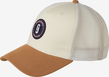 JACK & JONES Keps 'JACDEFT' i brun: framsida