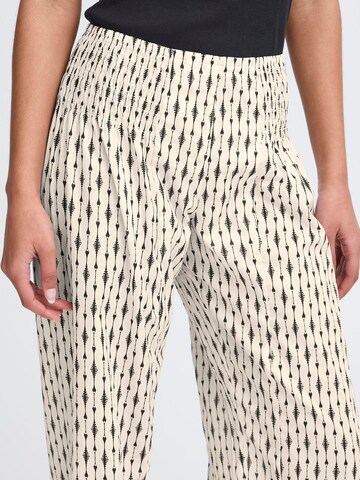 PULZ Jeans Tapered Trousers ' PZJill ' in Beige