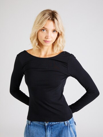 NLY by Nelly Shirt 'Keep It Simple' in Zwart: voorkant