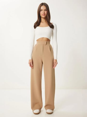 Loosefit Pantalon à pince Happiness İstanbul en marron