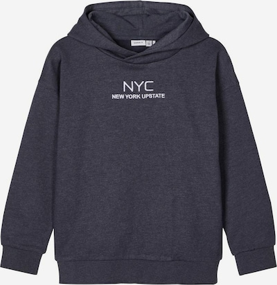 NAME IT Sweatshirt 'Seam' i duvblå / vit, Produktvy