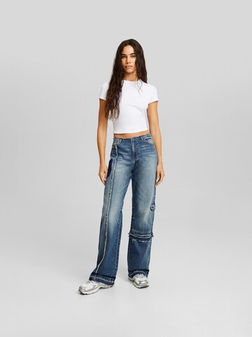 Bershka Regular Jeans in Blauw