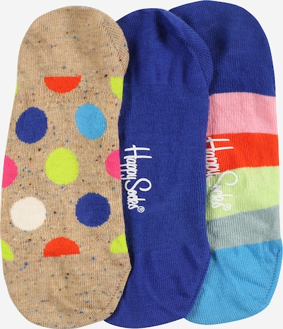 Șosete Happy Socks pe bej deschis / indigo / galben neon / gri / roz, Vizualizare produs