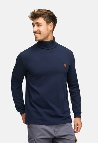 INDICODE JEANS Shirt 'Guadalupe' in Blauw: voorkant