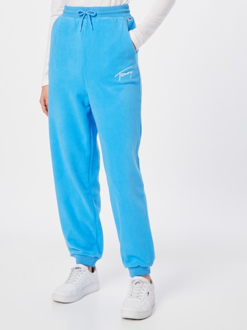 Tommy Jeans Tapered Pants in Blue: front