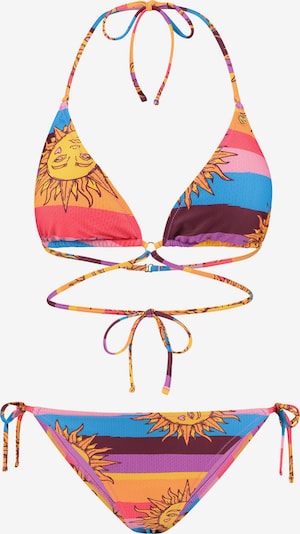 Shiwi Bikini 'Liz' en bleu / violet / orange / rose, Vue avec produit