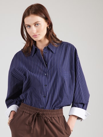 HUGO Blouse 'Extra' in Blauw: voorkant