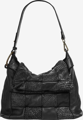 Samantha Look Shoulder Bag in Black: front
