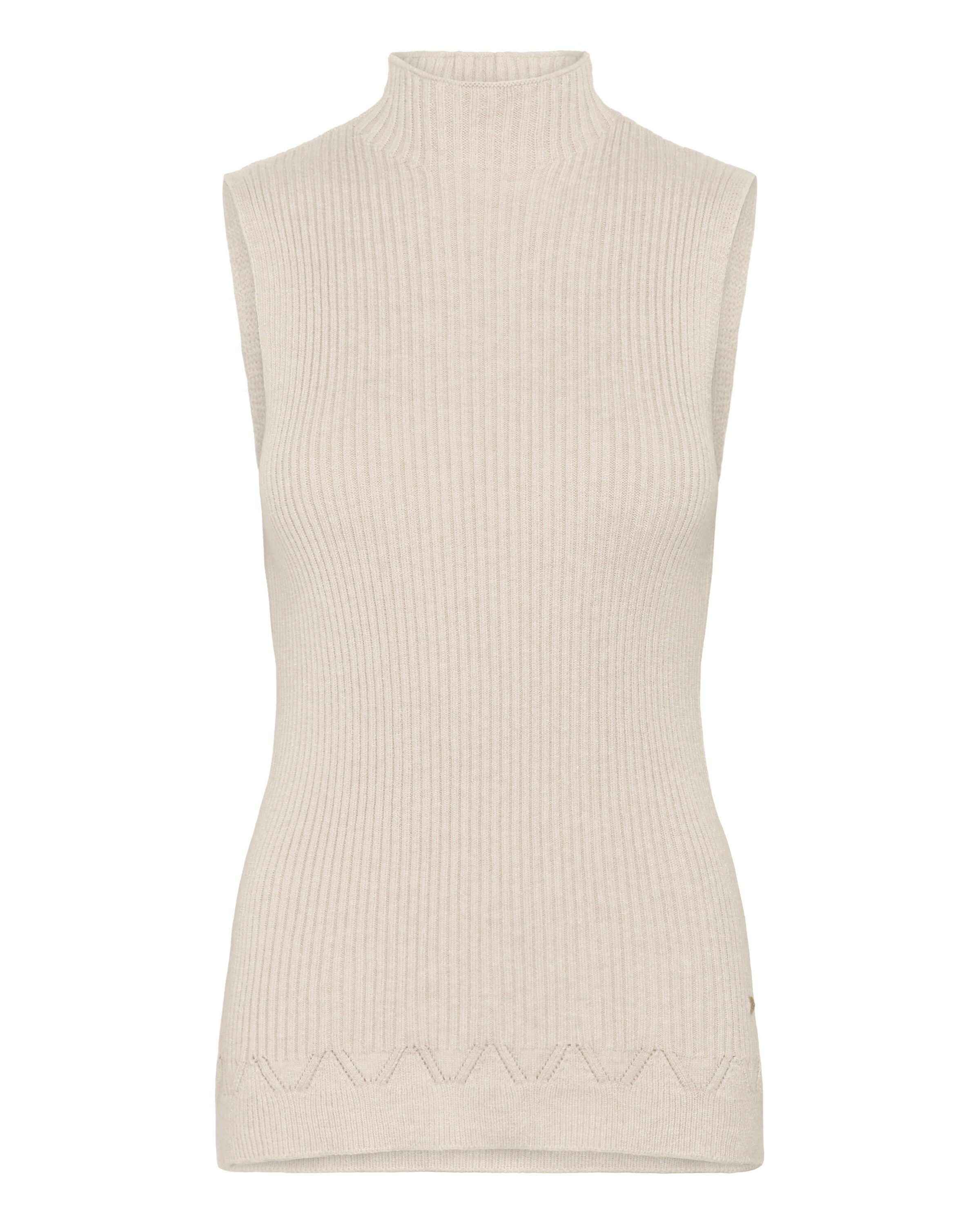 Haut 'Dela' Cream en beige : devant