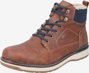 Rieker Lace-Up Boots in Brown: front