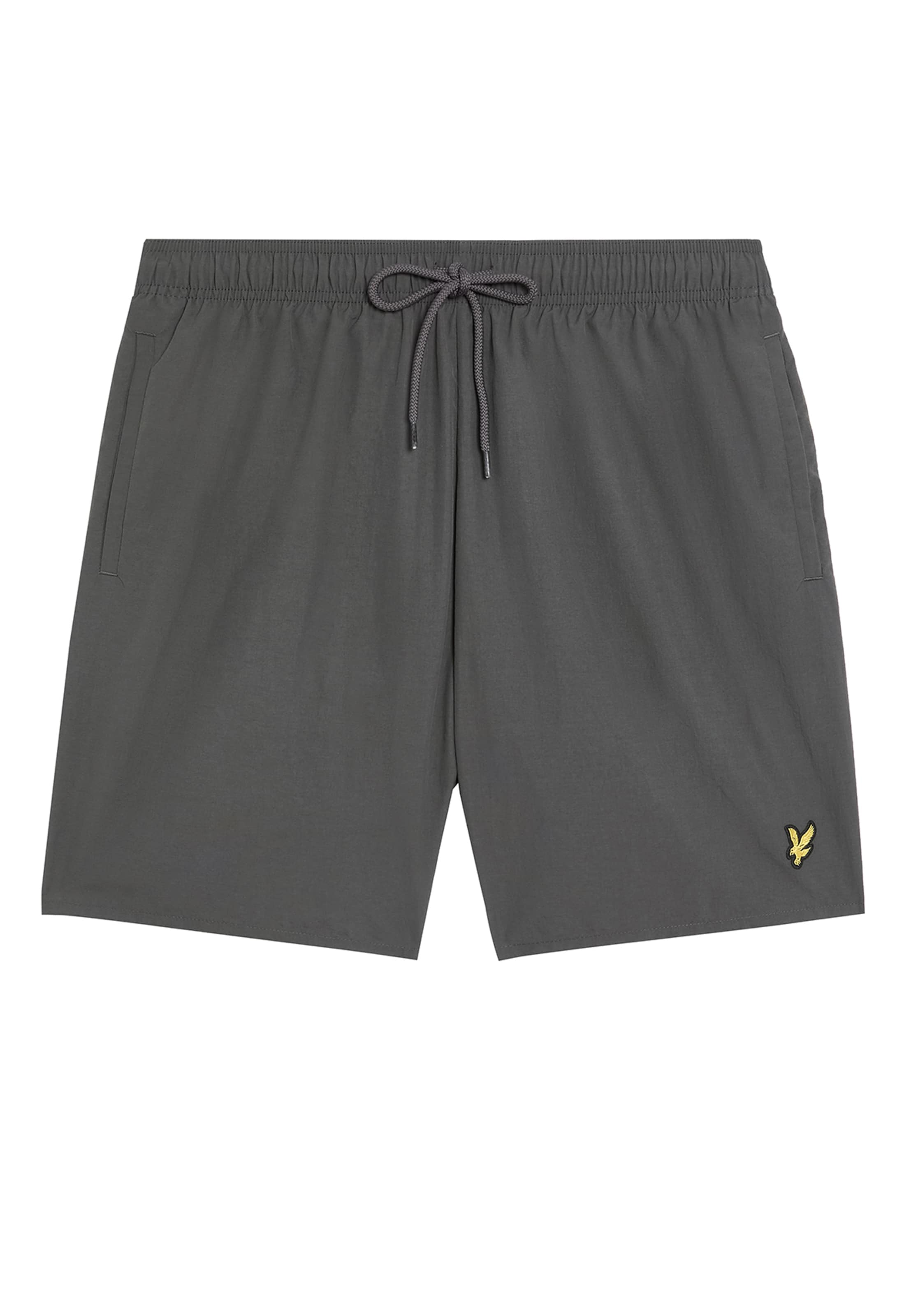 Lyle & Scott Loosefit Badeshorts in Grau: Vorderseite