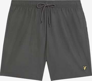 Shorts de bain Lyle & Scott en gris : devant
