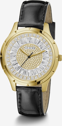 GUESS Analoog horloge 'Glamour' in Zwart: voorkant