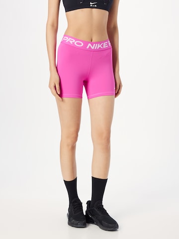 Skinny Pantalon de sport 'Pro 365' NIKE en rose : devant