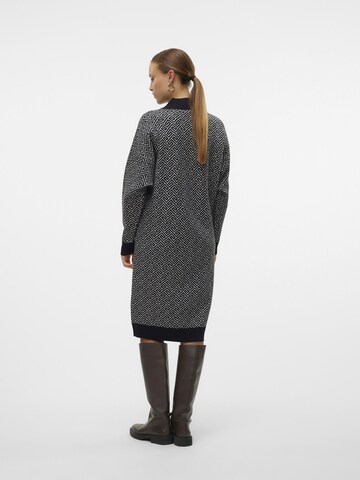 VERO MODA Strikkjole i sort