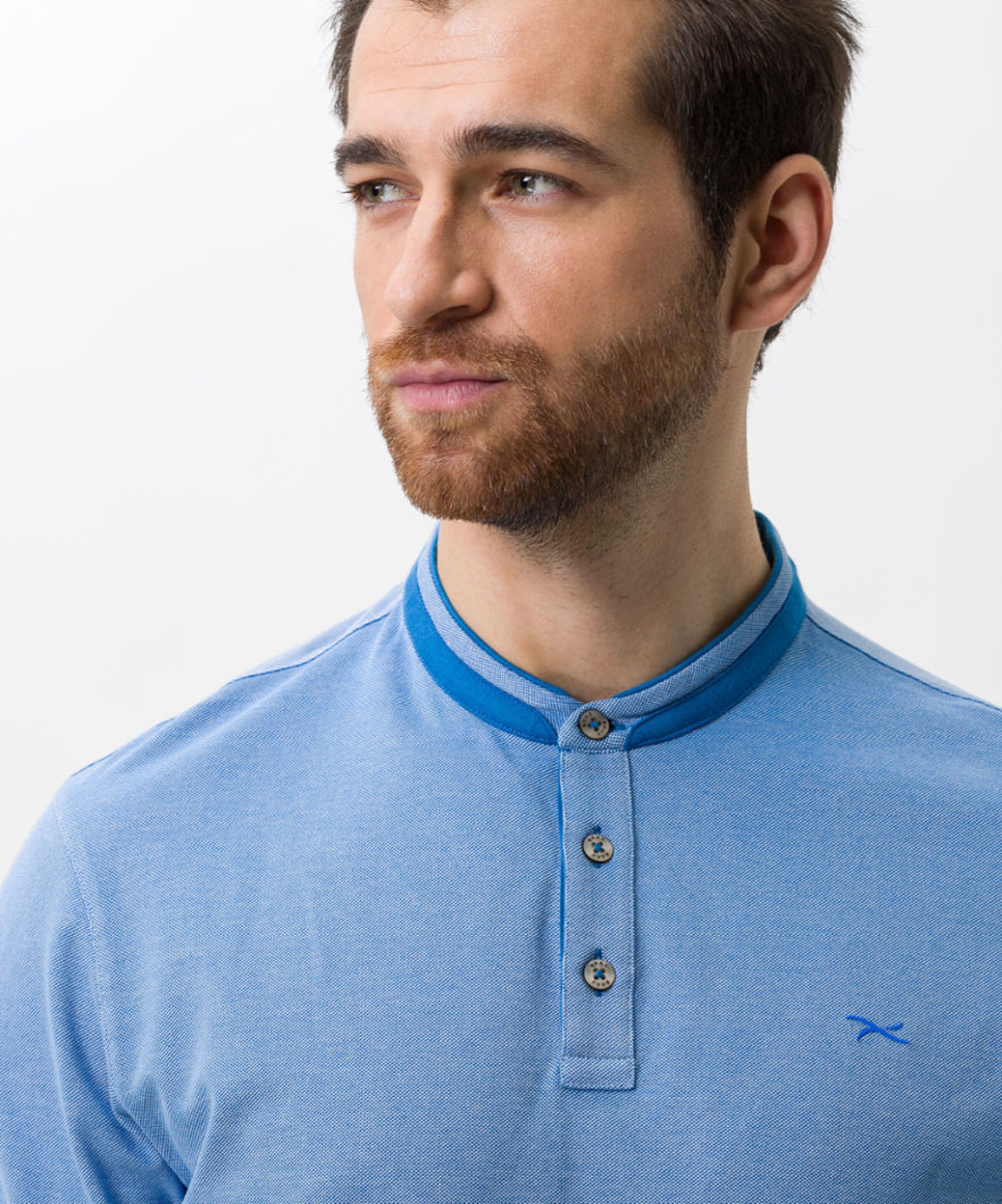 Männer Große Größen Brax feel good T-Shirt 'POLLUX' in Blau, Hellblau - NI56682 Männer Große Größen Brax feel good T-Shirt 'POLLUX' in Blau, Hellblau - NI56682