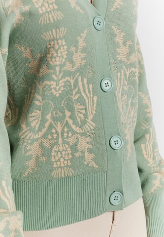 Usha Knit Cardigan in Green