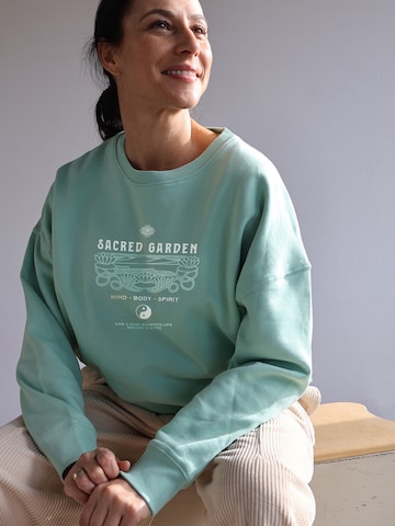 Kultgut Pullover 'Sacred Garden'‌‌‌‌‌‌‌‌‌ in Grün