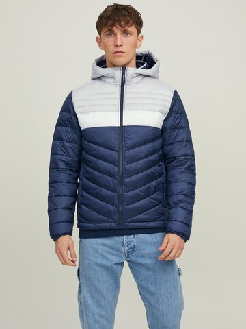 JACK & JONES Tussenjas 'Hero' in Blauw: voorkant