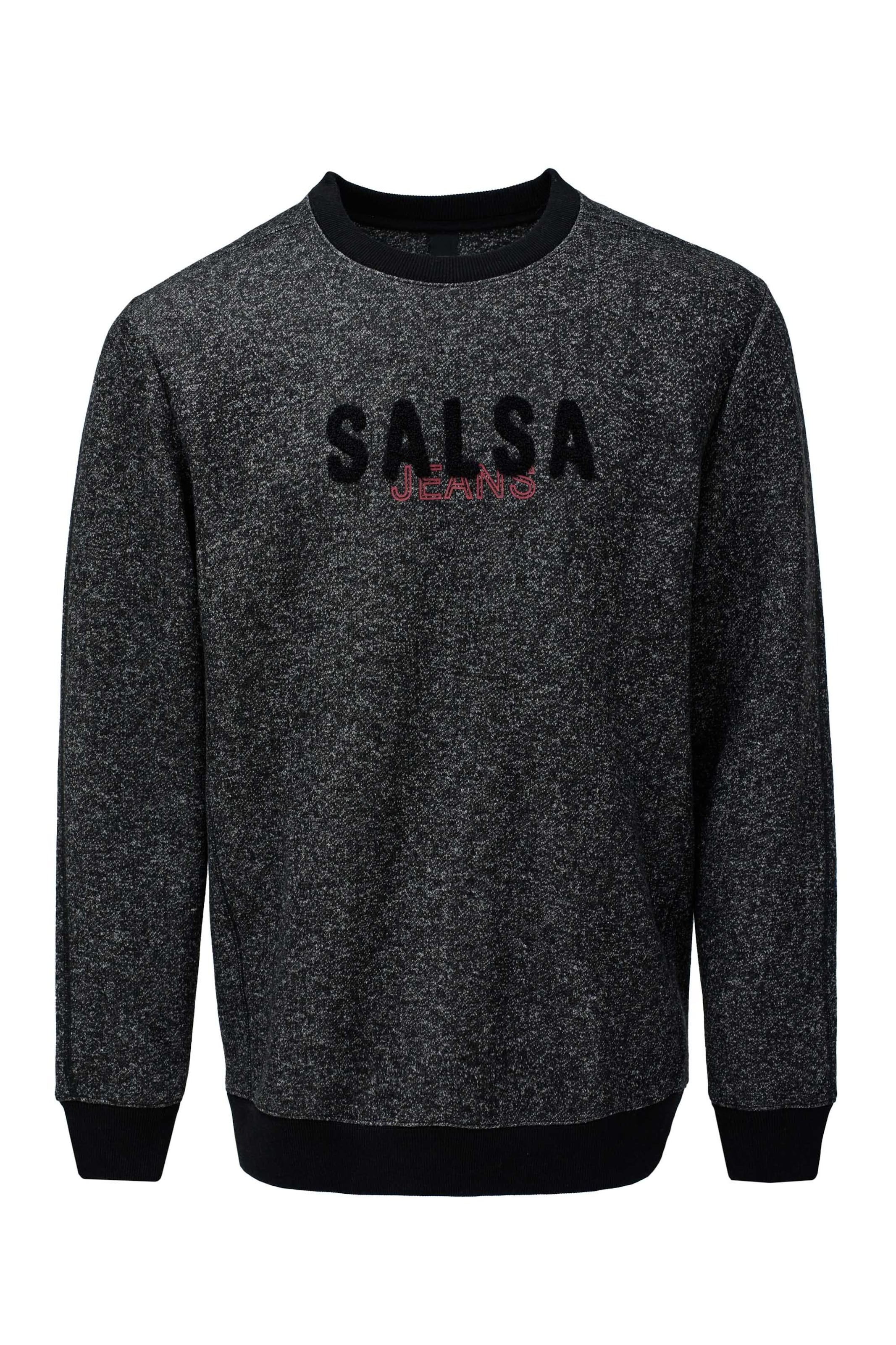 Sweat-shirt Salsa Jeans en noir : devant
