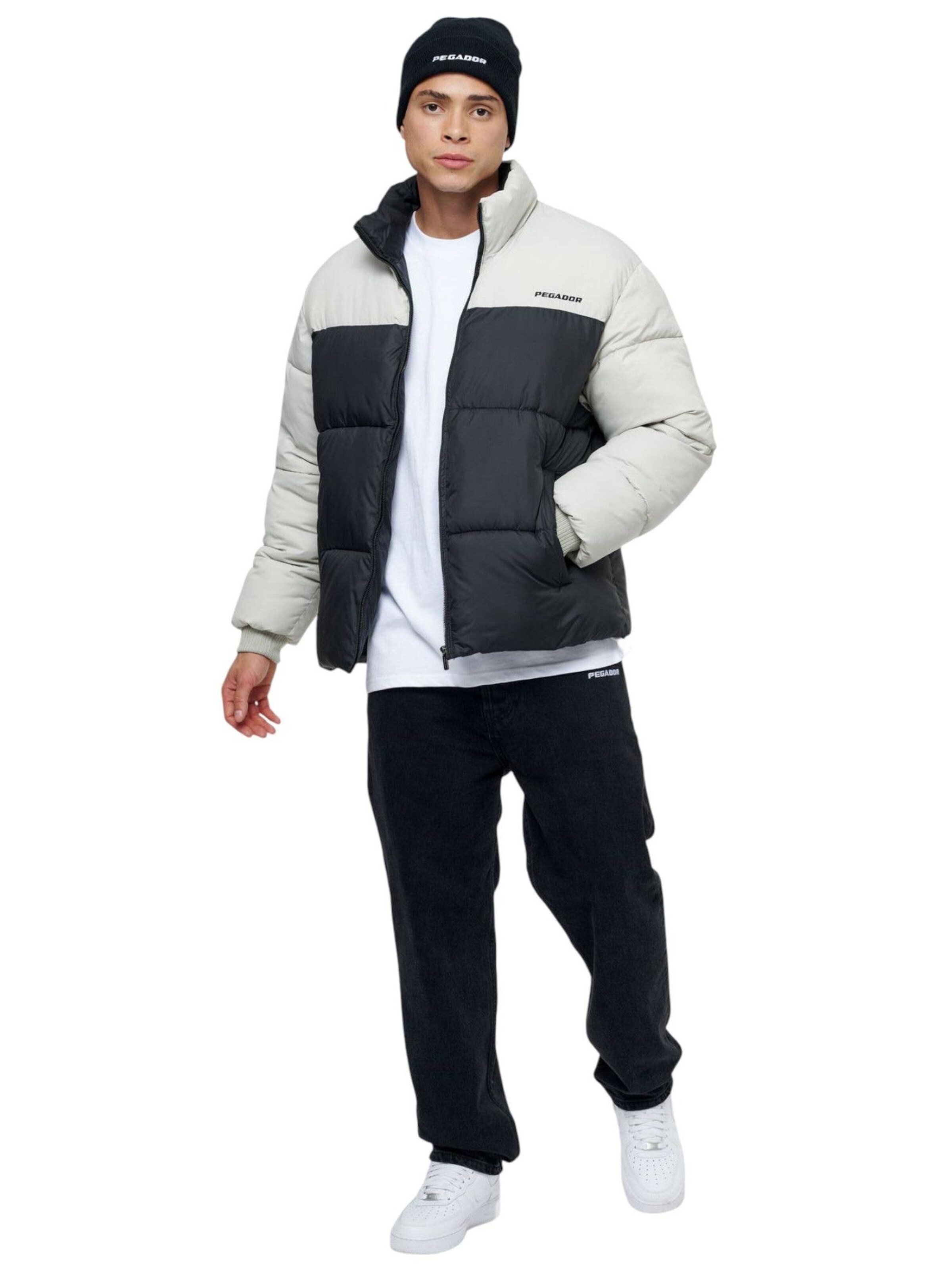 Pegador Winter Jacket 'Marrero Patchwork' in Black