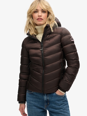 Superdry - Chaqueta de invierno 'Fuji' en marrón: frente