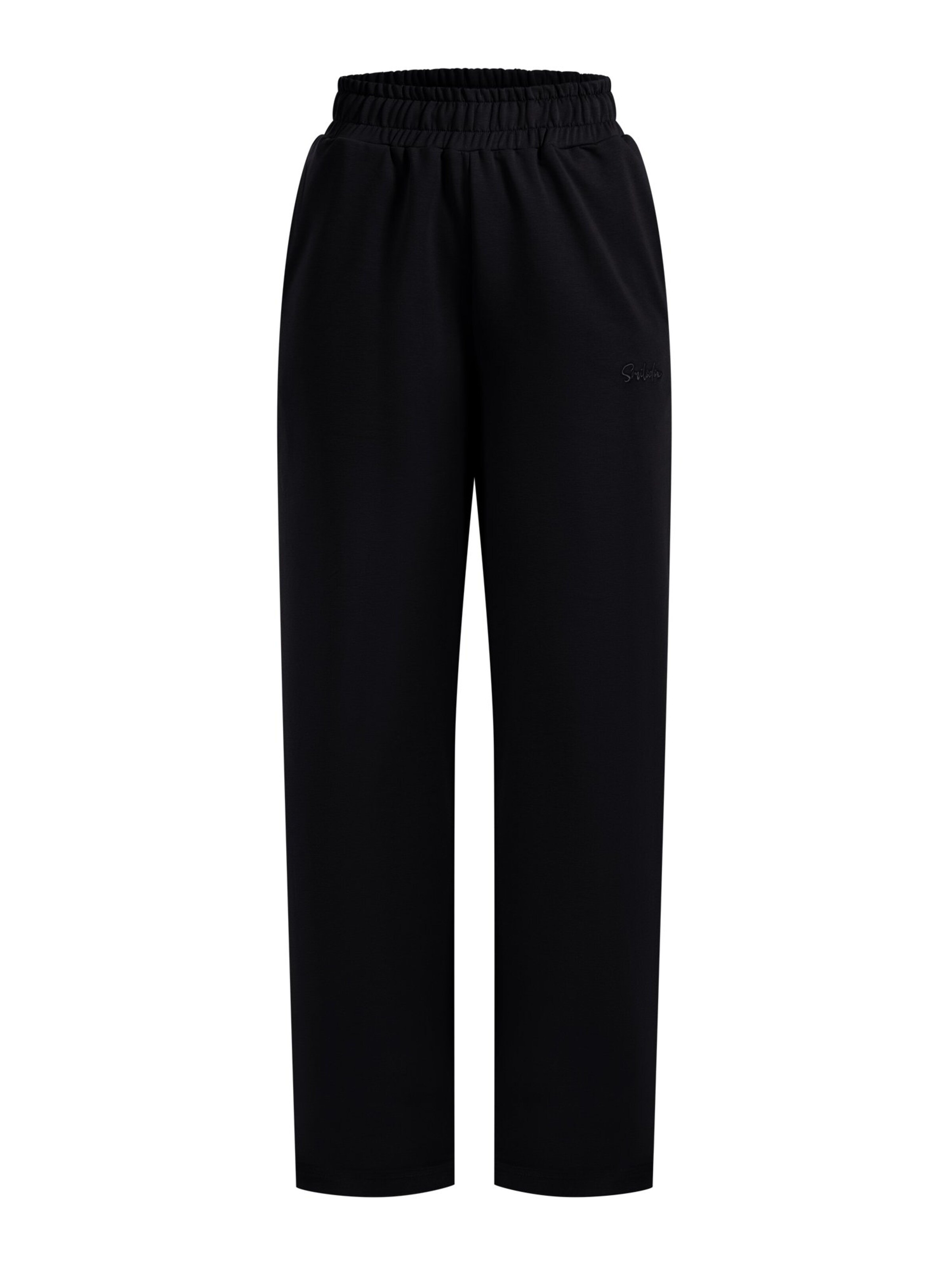 Smilodox Loosefit Jogginghose ' Kanya ' in Schwarz: Vorderseite