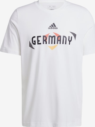 ADIDAS PERFORMANCE Performance Shirt 'UEFA EURO24™ Germany' in White: front