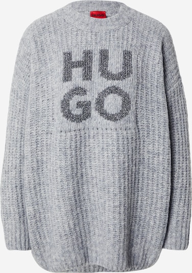 HUGO Pulover 'Sloguis' u siva / crna / srebro, Pregled proizvoda