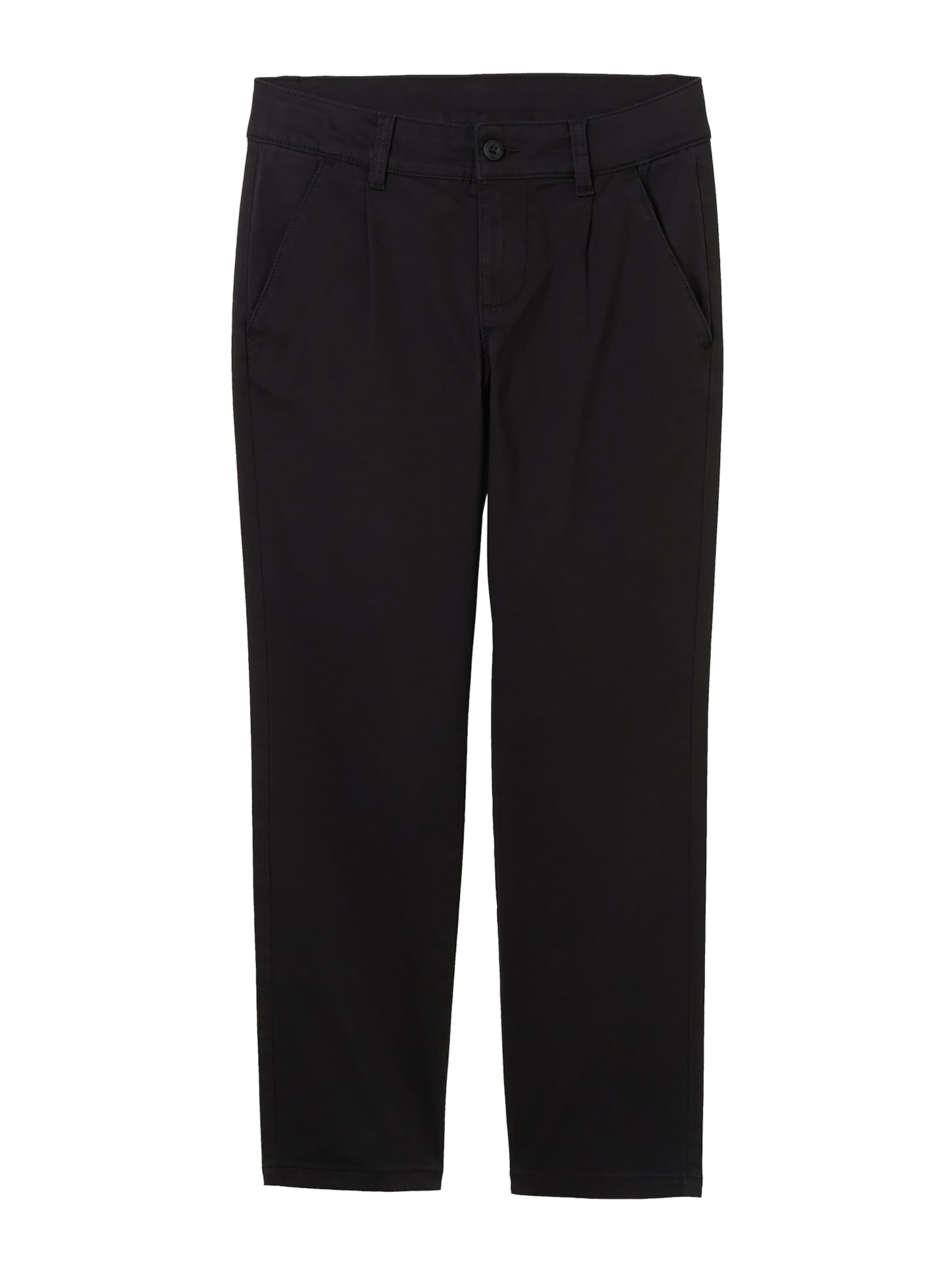 TOM TAILOR Regular Hose in Schwarz: Vorderseite