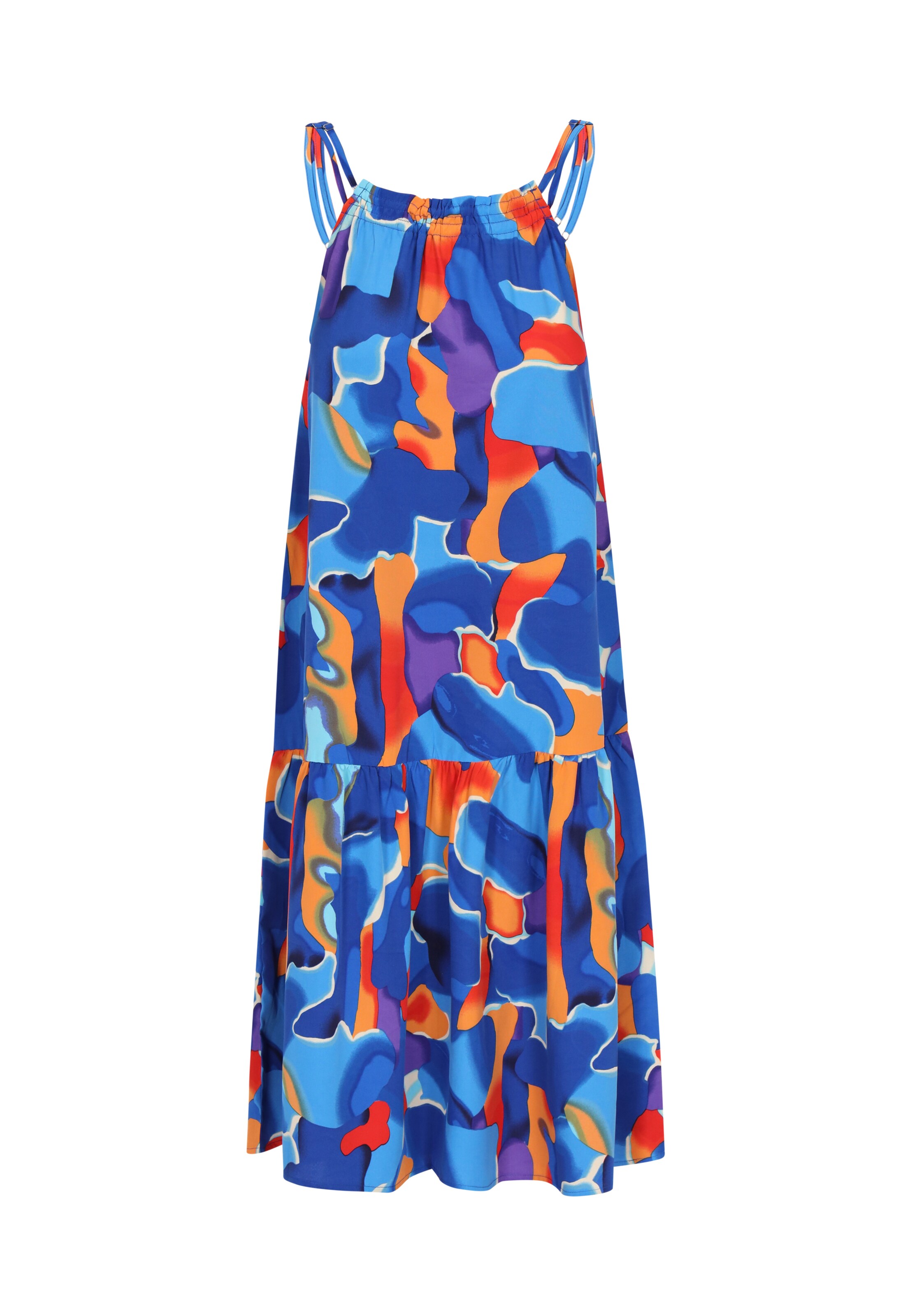ebeeza - Vestido 'Spring Summer' em azul: frente