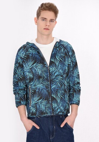 MO Between-Season Jacket in Blue: front