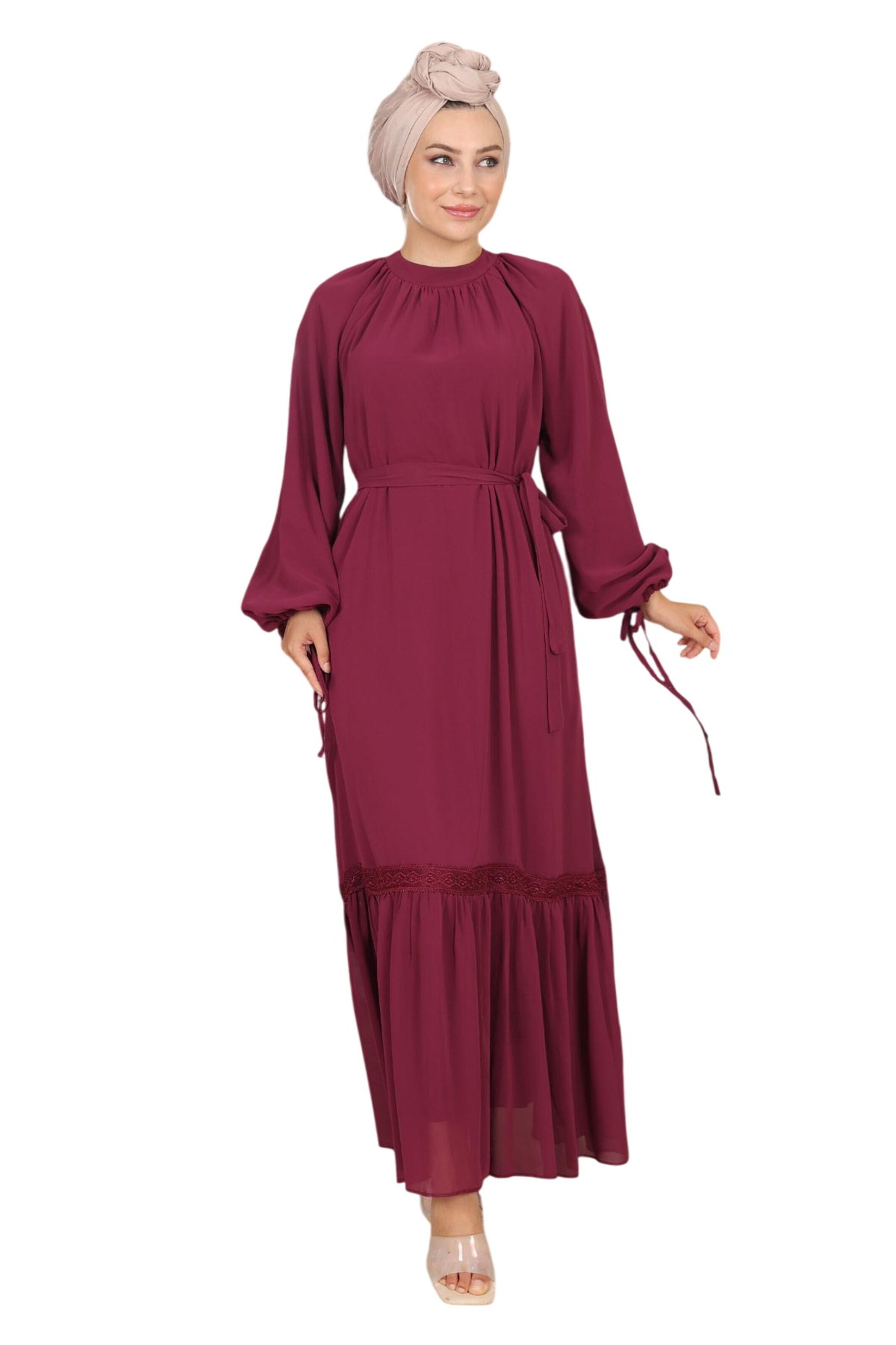 MODAMIHRAM Avondjurk in Rood: voorkant