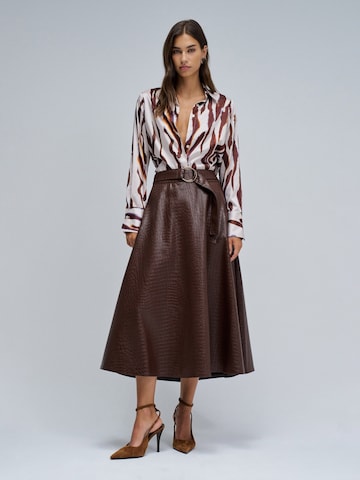 Salsa Jeans Rok in Bruin: voorkant