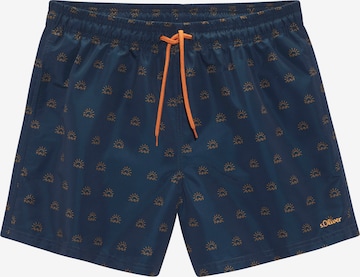 Pantaloncini da bagno di s.Oliver in blu: frontale