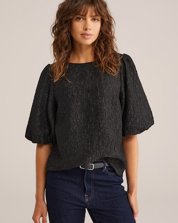 Chemisier WE Fashion en noir : devant