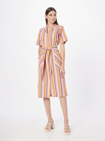 DEDICATED. Shirt dress in Mixed colours: front