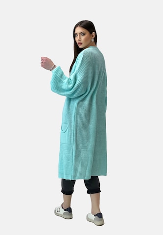 Elara Gebreid vest in Blauw