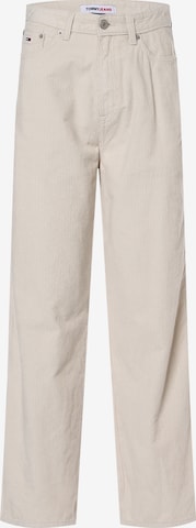 Tommy Jeans Wide leg Pants 'Claire' in Beige: front