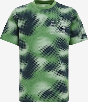 T-Shirt WE Fashion en vert : devant