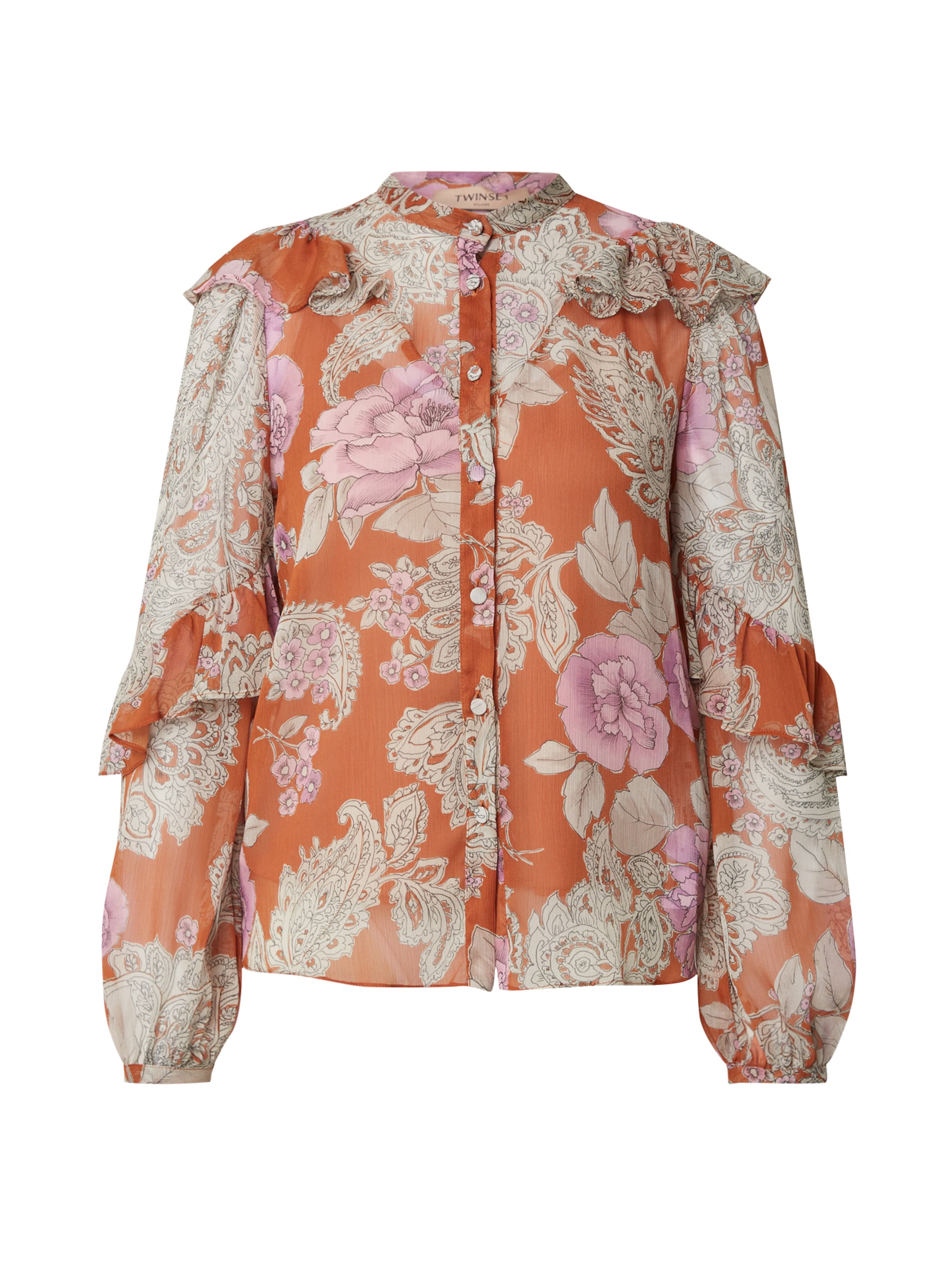 Twinset - Blusa 'CAMICIA' en marrón: frente