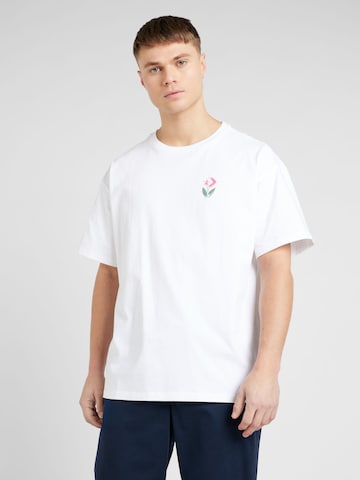 CONVERSE T-shirt i vit: framsida