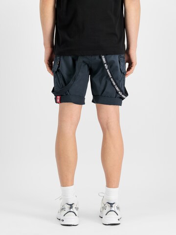 ALPHA INDUSTRIES Слим фит Спортен панталон в синьо