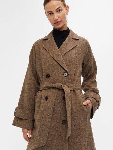 OBJECT Between-Seasons Coat 'OBJKeily' in Brown