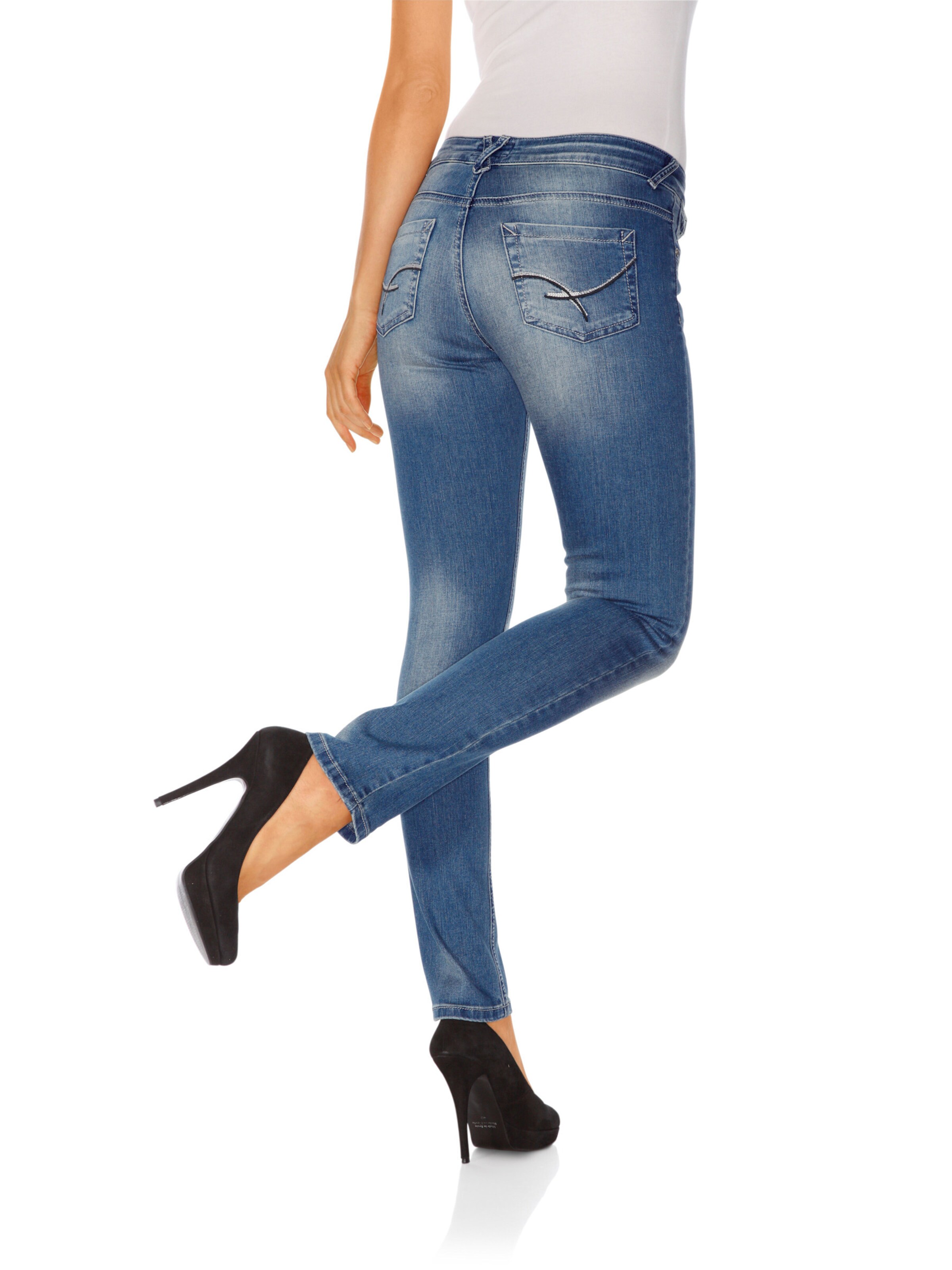 heine Skinny Jeans in Blauw