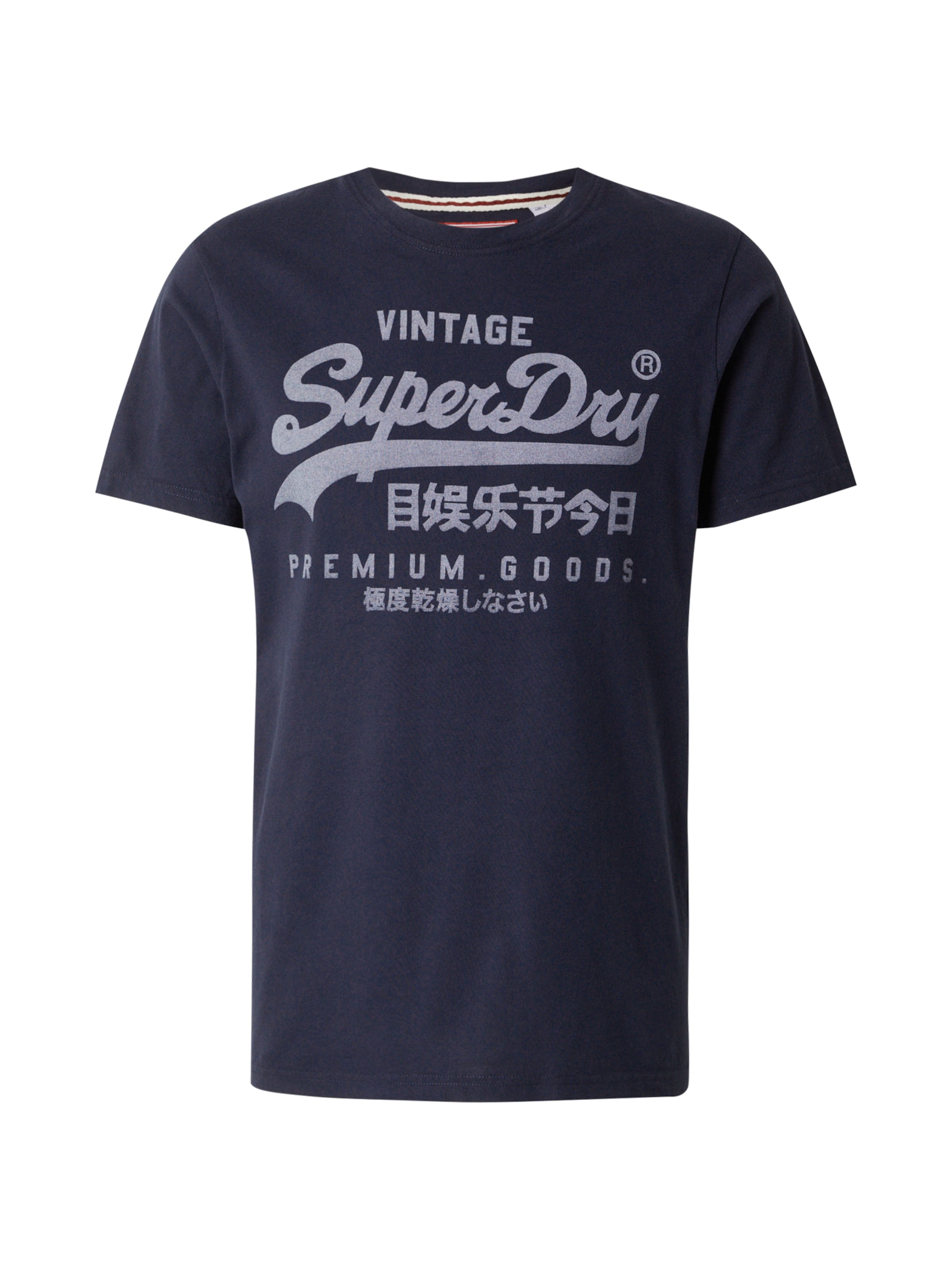 Tricou de la Superdry pe albastru: față