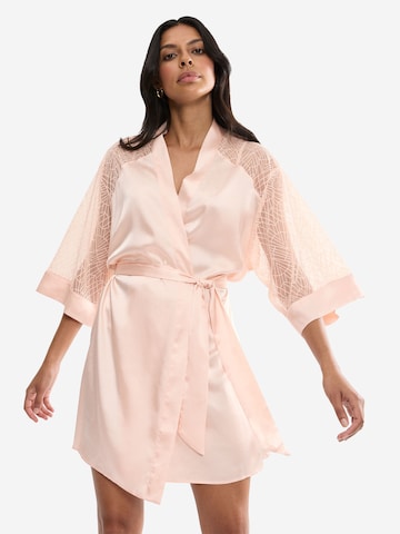 TRIUMPH Morgenmantel ' Red Label A Weekend to Remember ' in Beige: Vorderseite