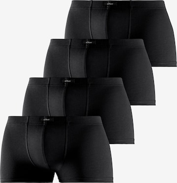 s.Oliver Boxershorts in Schwarz: predná strana